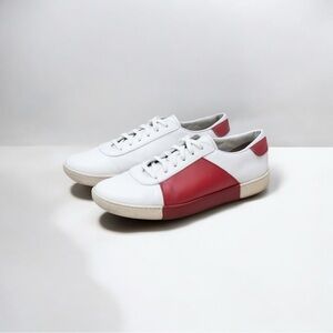 AUTHENTIC PRADA AVENUE SNEAKERS SHOES WHITE + RED SIZE US 7; EU 40
